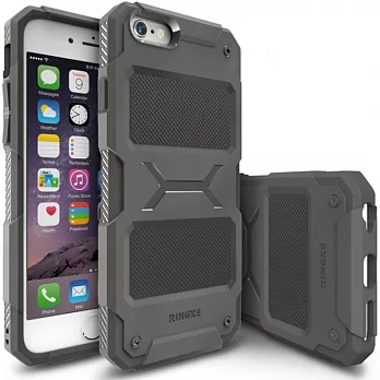Rearth iPhone 6/6S Plus (Ringke Rebel)強固型保護殼 (贈送保護貼)灰