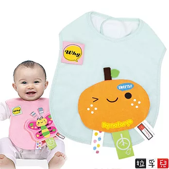 【拉孚兒 Naforye】長型沙沙紙布標口水圍兜-橘子