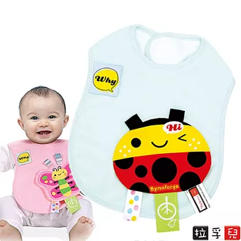 【拉孚兒 Naforye】長型沙沙紙布標口水圍兜-瓢蟲