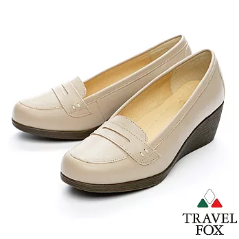 Travel Fox SOFT-2吋厚底舒適休閒鞋914824-06-35菸草色