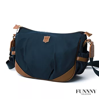 FUNNNY 日本同步 2way輕量尼龍斜背包 藍