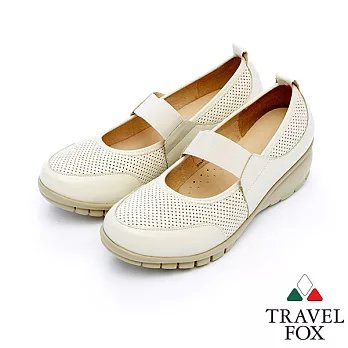 Travel Fox 2吋輕量機能楔型鞋915319-82-35米色
