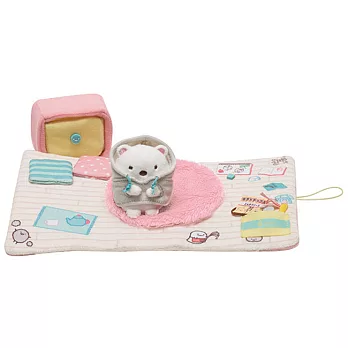 San-X 角落公仔掌心公仔的遊戲書。客廳