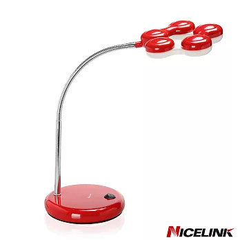 NICELINK 耐司林克節能科技LED檯燈-TL-207E4紅色