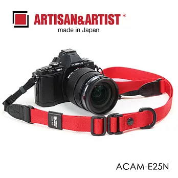 日本 ARTISAN＆ARTIST 快調帆布背帶 ACAM-E25N-紅 (AA)