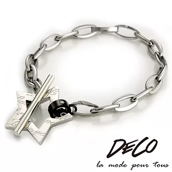 DECO X MASSA-G【星空物語】黑 白鋼手鍊S