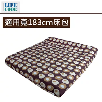 【LIFECODE】 INTEX充氣床專用雙層包覆式床包-適用寬183cm充氣床籃球A(藍色底)