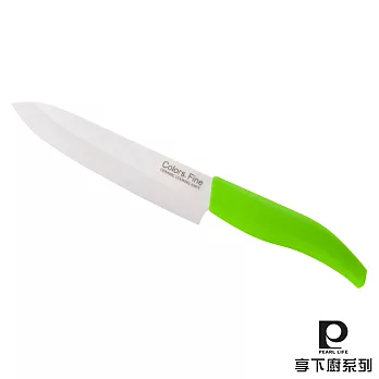 【日本Pearl Life】順心切．陶瓷料理刀（15cm）-淺草綠