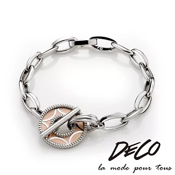 DECO X MASSA-G【The Star】玫瑰金星 白鋼手鍊S