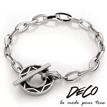 DECO X MASSA-G【The Star】黑色恆星 白鋼手鍊S