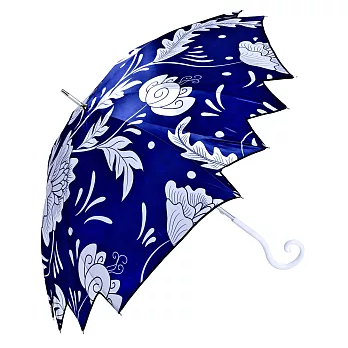【雨傘詩人Poet of Umbrella】楓葉傘-藍染