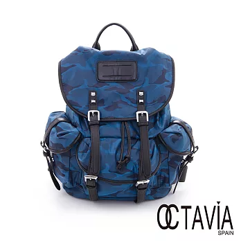 【Octavia 8】JUNGLE CITY 迷彩後背包 - 大西洋藍大西洋藍