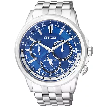 CITIZEN Eco-Drive 海洋探險隊時尚優質男士腕錶-藍-BU2021-69L