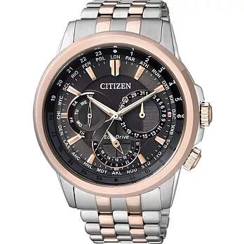 CITIZEN Eco-Drive 海洋探險隊時尚優質男士腕錶-半金-BU2026-65H