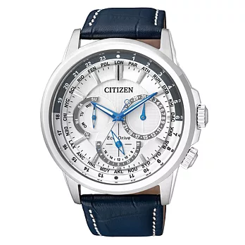 CITIZEN Eco-Drive 海洋探險隊時尚優質男士腕錶-白-BU2020-11A
