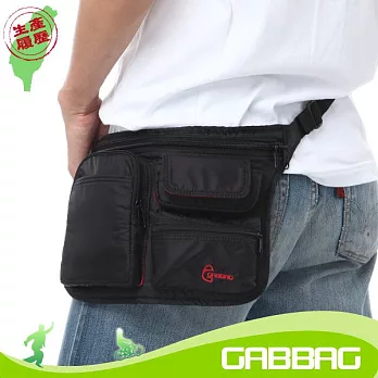 GABBAG 賀井臀/腰/斜背包GB09201-01-黑色