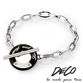 DECO X MASSA-G【Classical】珍愛黑 白鋼手鍊S