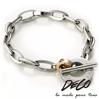 DECO X MASSA-G【Clair de lune】玫瑰光暈 白鋼手鍊S