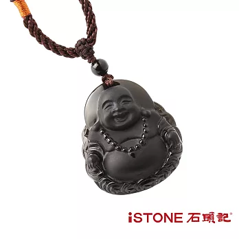 石頭記 笑彌勒黑曜石項鍊黑曜石