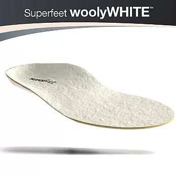 【美國SUPERfeet】健康超級鞋墊-白色羊毛