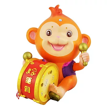 鹿港窯-猴年吉祥物-好運到存錢筒