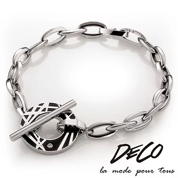 DECO X MASSA-G【Meteor】黑色流星 白鋼手鍊S