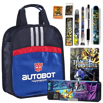 變形金剛 超大空間文具提袋超值10入組(藍款)