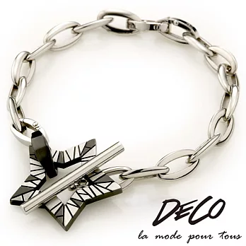 DECO X MASSA-G【Twinkle】閃耀光芒-黑 白鋼手鍊S