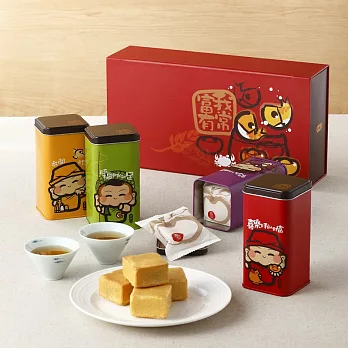 【UH】奇華 - 富貴果酥Q版禮盒超值組(2盒/組)