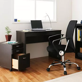 JP Kagu 日系系統書桌/辦公桌+抽屜櫃(二色)深棕色