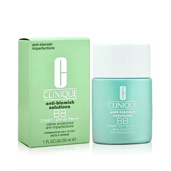 【CLINIQUE 倩碧】無油光淨痘BB霜 SPF40/PA+++(30ml)Fair 白皙