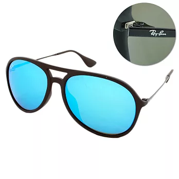 【Ray Ban】太陽眼鏡 經典ALEX系列(消光黑-水銀藍#RB-4201F-622/55)