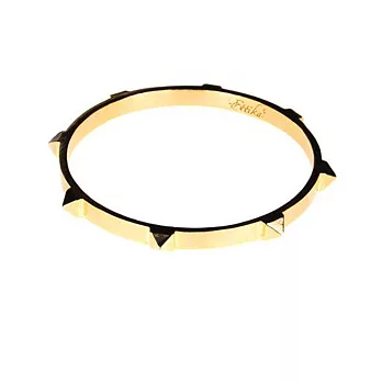 Ettika 美國品牌 鉚釘 金字塔 硬板手環 金色