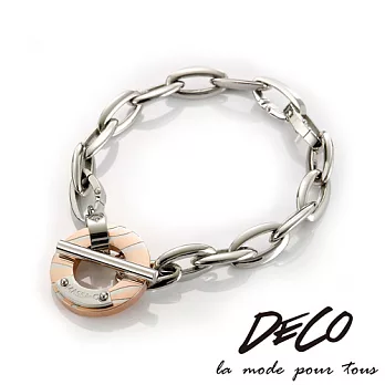 DECO X MASSA-G【Nocturne】玫瑰夜曲 白鋼手鍊L