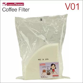 Tiamo V01 漂白咖啡濾紙100張*3入(日本製) HG3724W