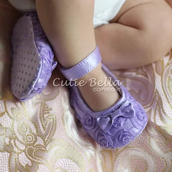 Cutie Bella玫瑰花捲小鞋Lilac(12CM)