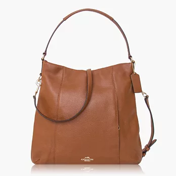 【COACH 多種背法】皮革 / 肩背 / 斜背兩用包_咖啡