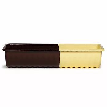 RIESS x Sarah Wiener聯名款 琺瑯奧地利蛋糕模30x10x6.5cm(巧克力/香草黃)