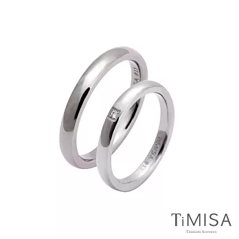 【TiMISA】 單純+愛戀 純鈦對戒(雙色可選)原色+原色