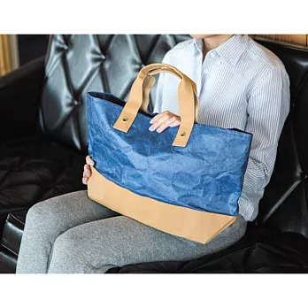 FLY BAG 簡約托特包藍色
