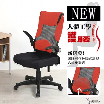 DIJIA 【曙暮之光新型升降護腰】辦公椅/電腦椅紅