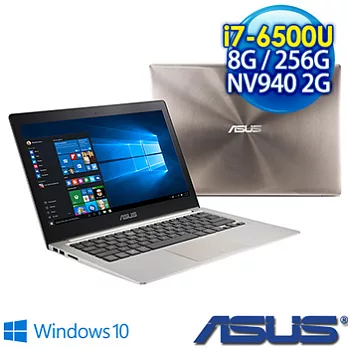 第六代處理器 輕薄上市《ASUS》 UX303UB-0061A6500U 13.3吋 (i7-6500U/8G/256G SSD/NV940 2G/Win10)