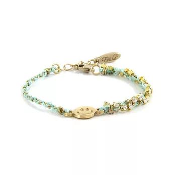 Ettika 美國品牌 水晶金鍊編織幸運手環 鳶尾花+黑