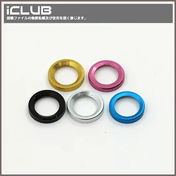 iPhone6S (4.7吋)玩家必備攝影鏡頭金屬防護罩(彩色5入裝)