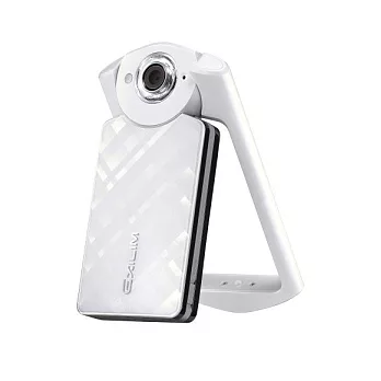 CASIO EX-TR50 最新一代自拍神器(中文平輸) - 加送SD64G記憶卡+副廠鋰電池+座充+小腳架+多功能讀卡機+相機清潔組+高透光保護貼白色