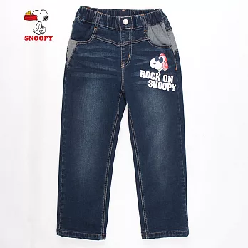 【SNOOPY】搖滾史努比帥氣牛仔褲(藍)120藍