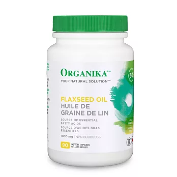 【Organika優格康】亞麻仁油1000mg(90顆/瓶)