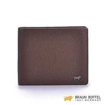 【BRAUN BUFFEL】.德國小金牛 - 奧賽羅系列8卡透明窗零錢袋短夾-粟色