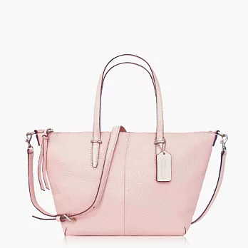 【COACH 多種背法】皮革 / 肩背 / 斜背兩用包(小款)_淺粉