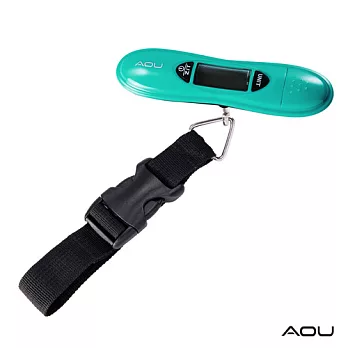 AOU 多功能日本YKK扣具行李秤 (湖水藍) 66-025